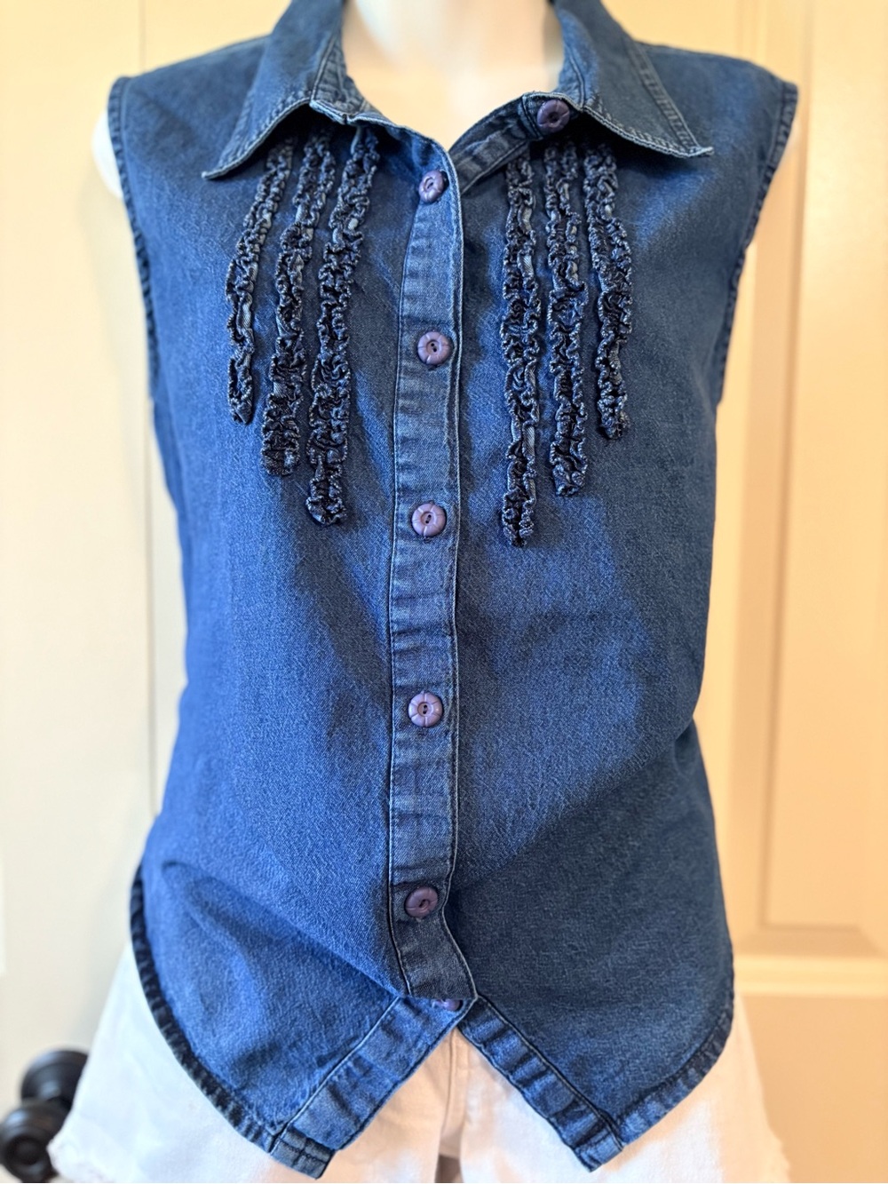 NorthStyle Light Blue Denim Shirt - Collared Button-Up, size XL